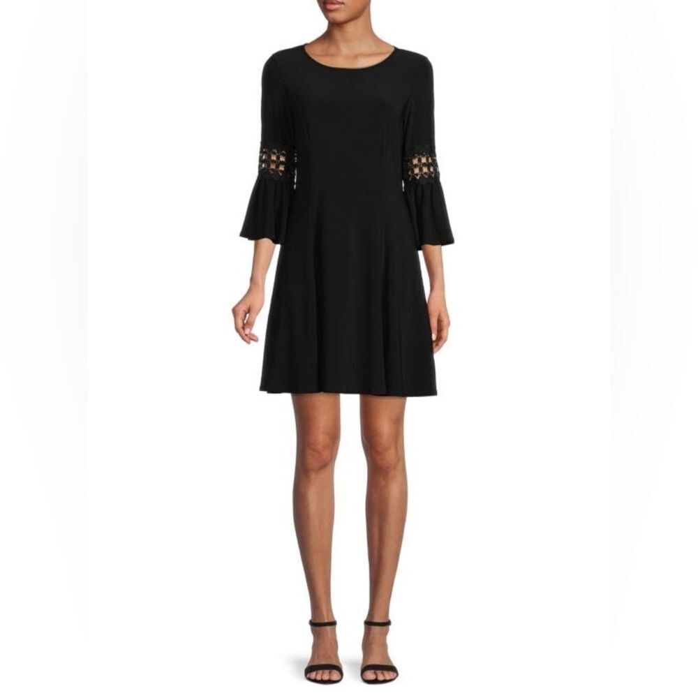 TASH+SOPHIE Lace Trim Mini A Line Dress black size M NWT